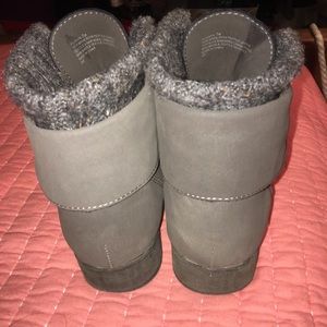 Gray booties
